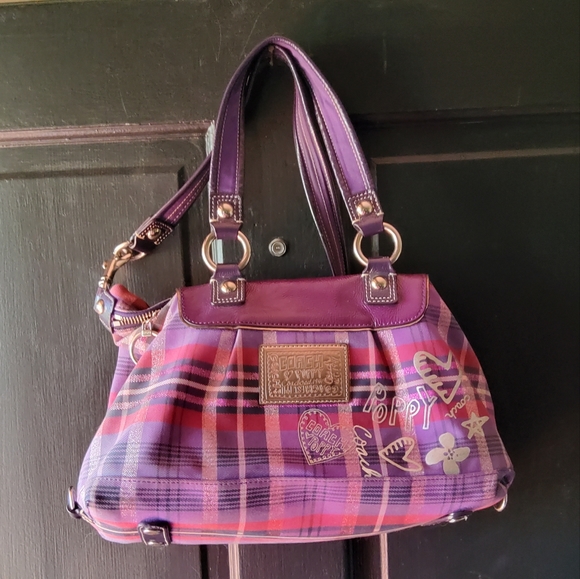 Coach Handbags - Coach Poppy Tartan Plaid Satchel